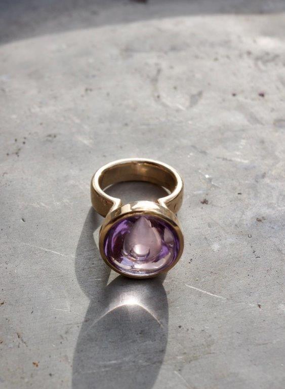 Ring Gold Amethyst